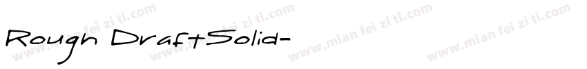 Rough DraftSolid字体转换
